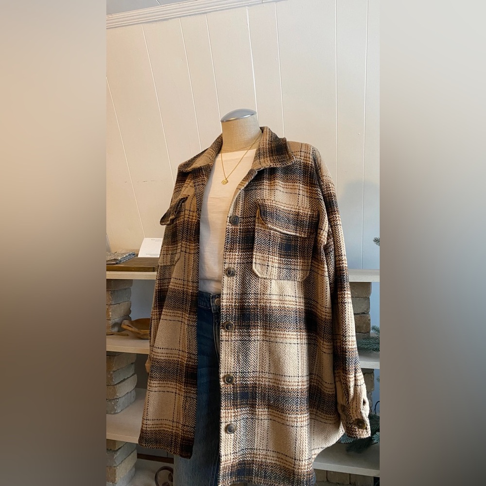 Time & Tru plaid shacket
